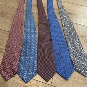 Lot of 5 Brooks Brothers Makers Striped Partnered Ties-100% Silk Handmade In USA